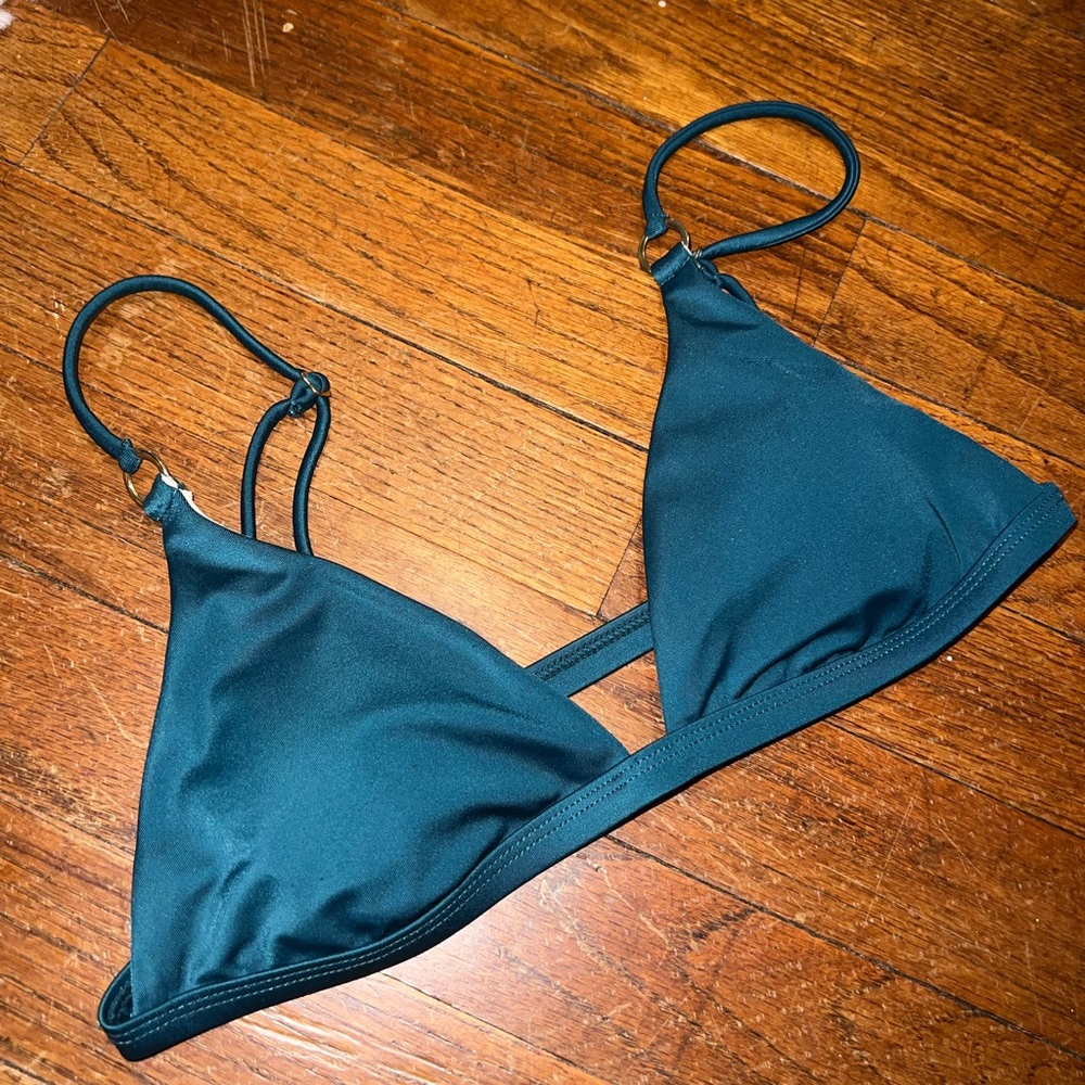 Greenish blue PacSun bathing suit top